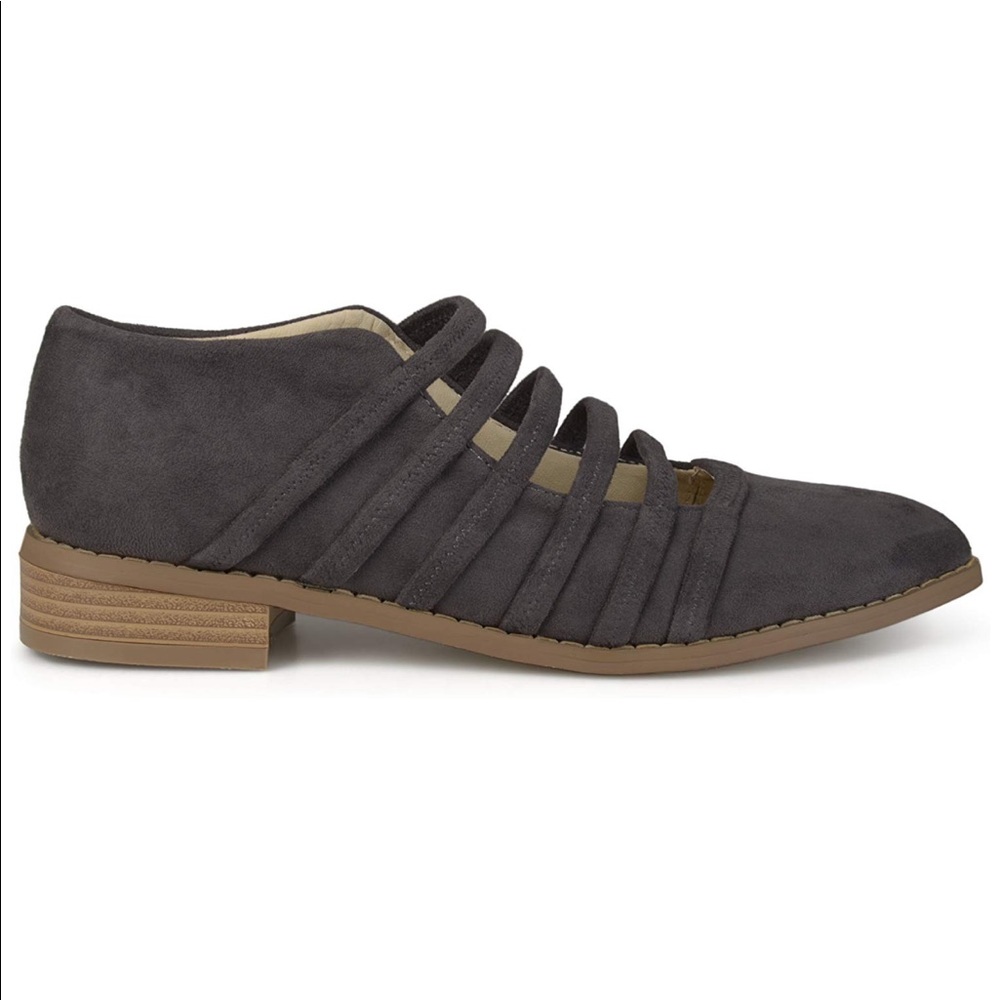 Chic Rust Multiple Straps Pointy Toe Loafers - Picture 6 of 8
